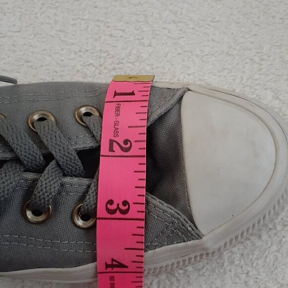 Converse Women's Size 8 Unisex Light Gray Canvas All Star Chuck Taylor Sneakers - Picture 11 of 12